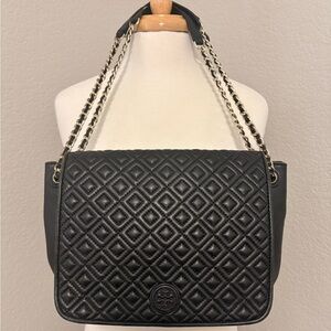 Tory Burch Black Quilted Shoulder Bag